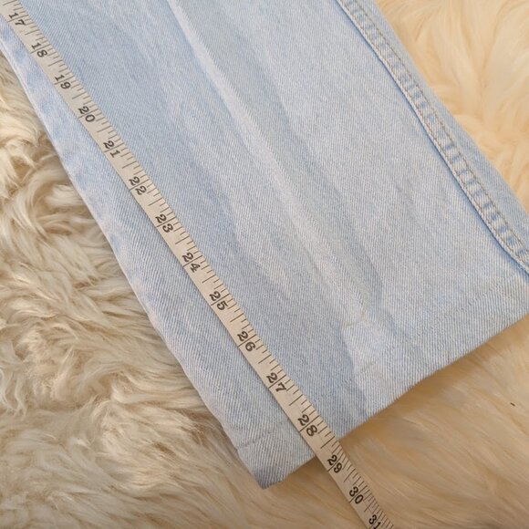 Vintage GWG Light Wash Scrubbies Creased Front High Rise Jeans Size 34x30 - Picture 7 of 16